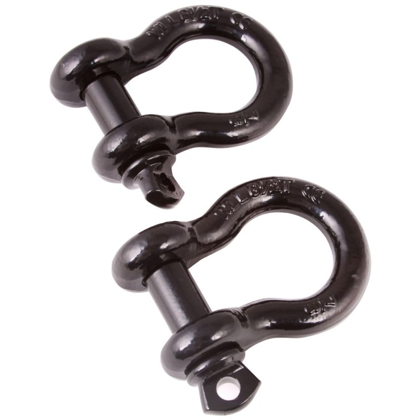 Rugged Ridge Black 1in D-Shackles