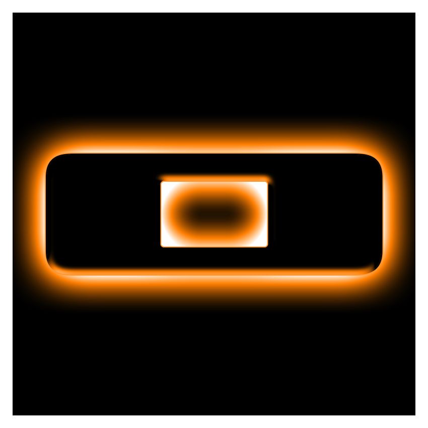 Oracle Lighting 3141-O-005 Universal Illuminated LED Letter Badges - Matte Black Surface Finish - O