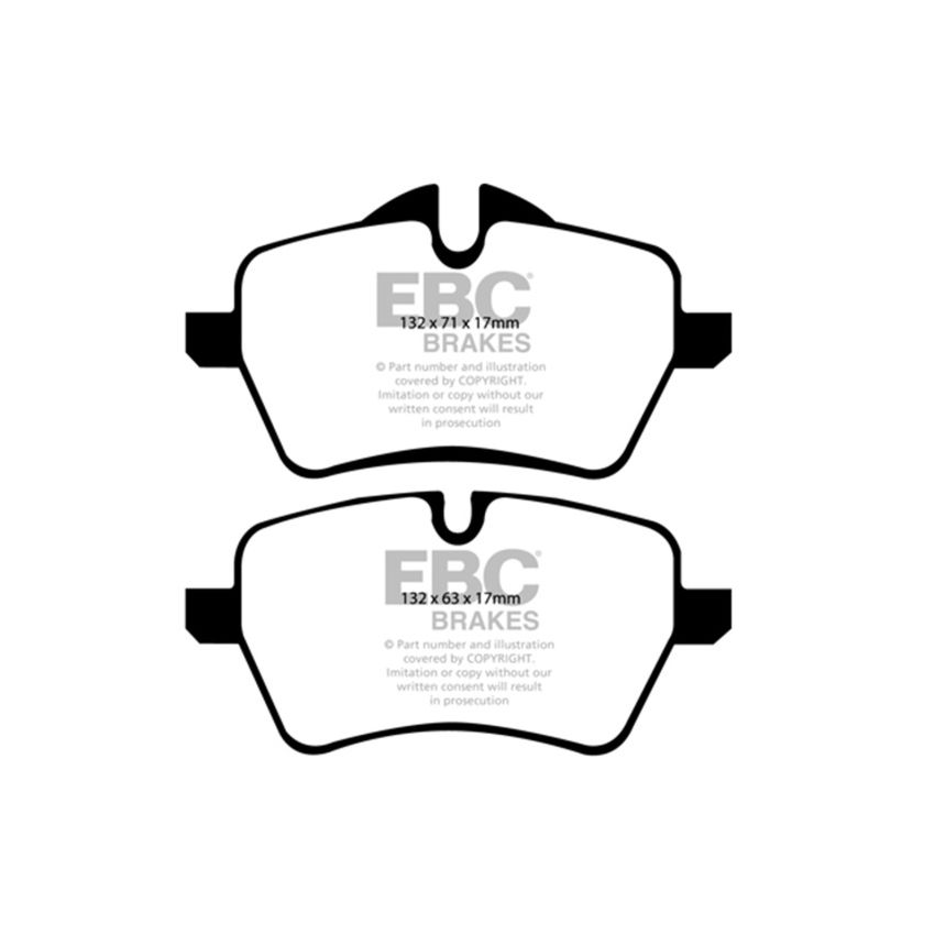 EBC UD1204 07-14 Mini Hardtop 1.6 Turbo Cooper S Ultimax2 Front Brake Pads