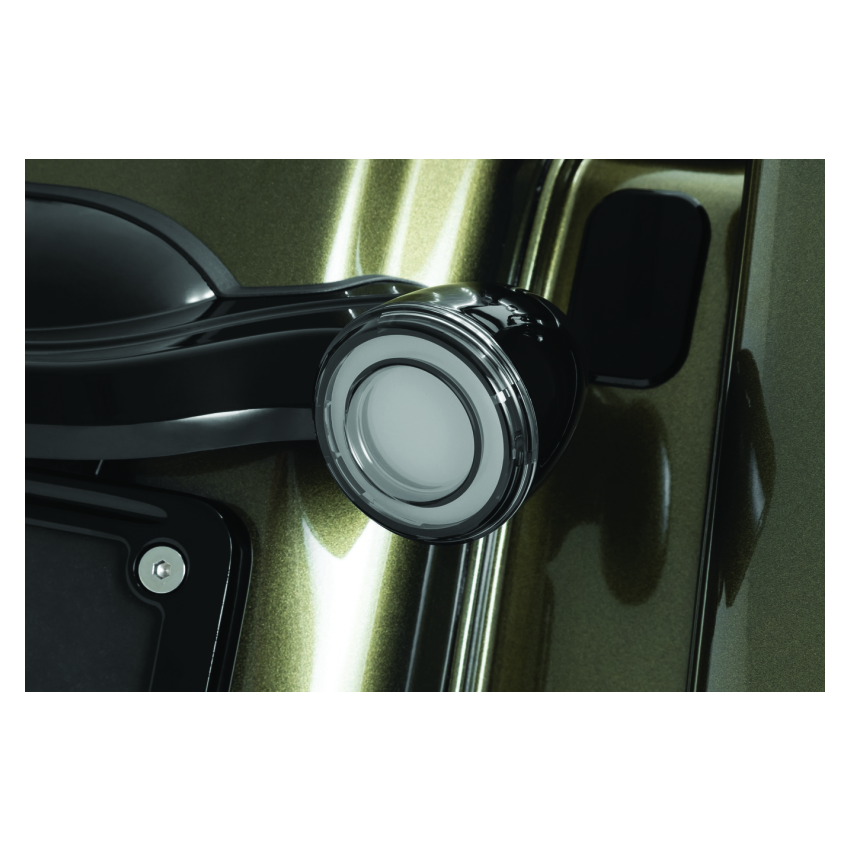 Kuryakyn 2905 Tracer L.E.D. Turn Signal Inserts Red/Red Smoke Lens Rear