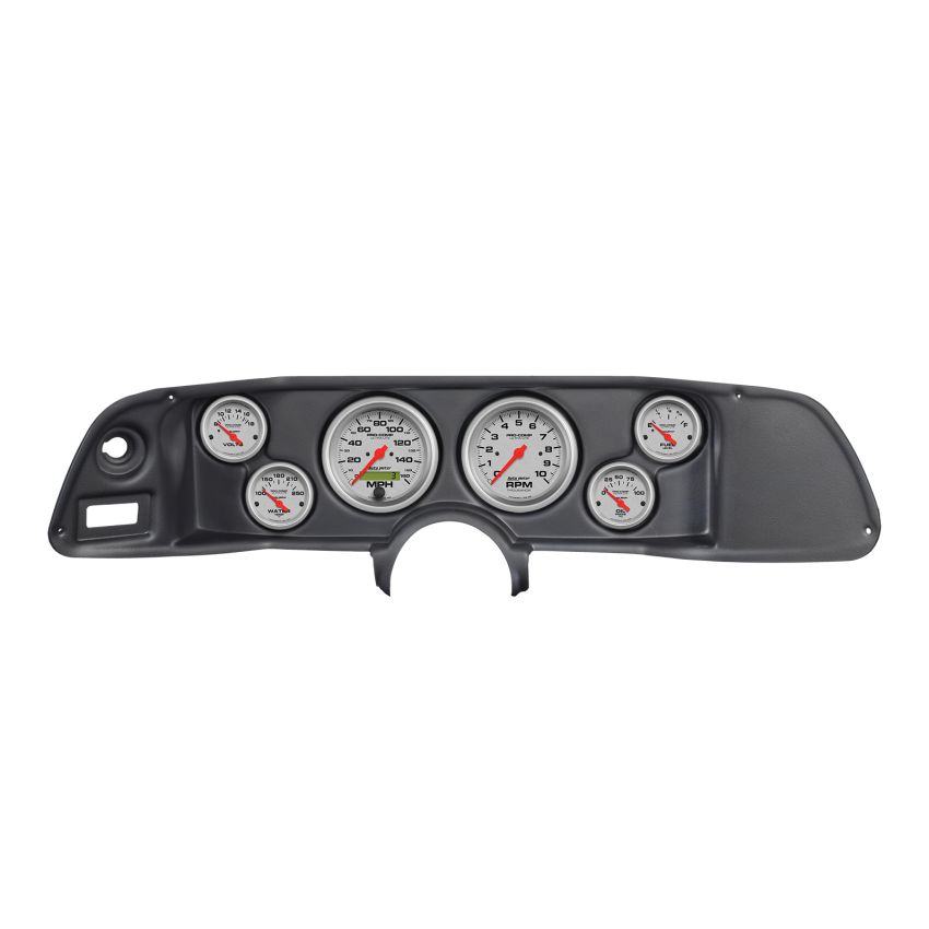 Autometer Ultra-Lite 70-78 Camaro Dash Kit 6pc Tach / MPH / Fuel / Oil / WTMP / Volt