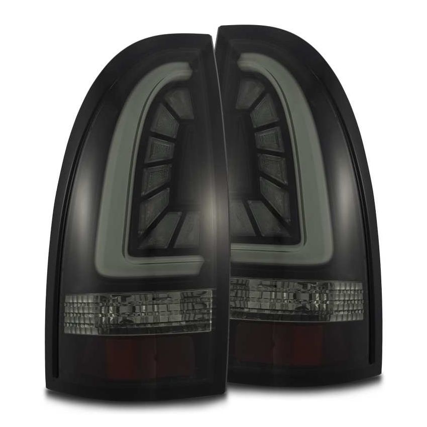 AlphaRex 05-15 Toyota Tacoma PRO-Series LED Tail Lights Jet Black