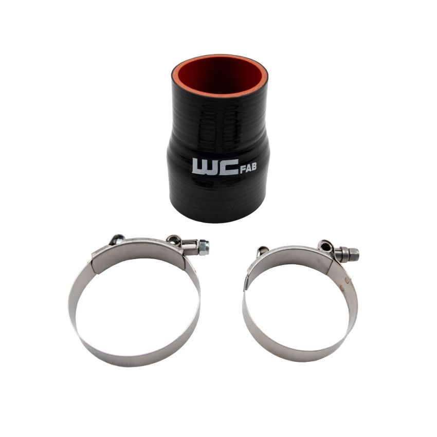 Wehrli WCF207-105 2.375in x 3in ID Straight Reducer 4.5in Long Silicone Boot and Clamp Kit
