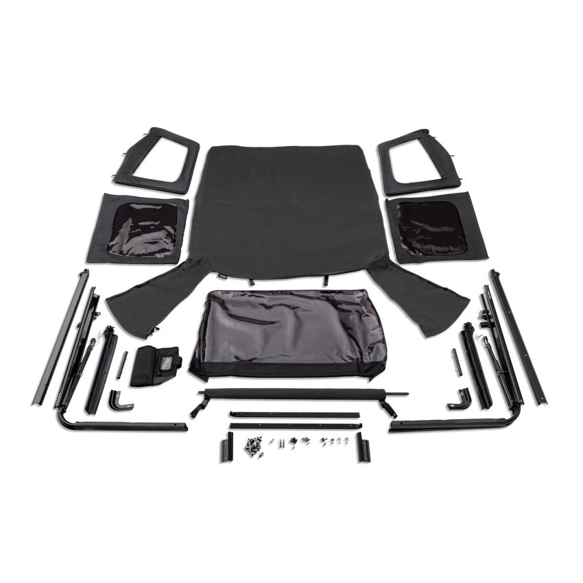 Rugged Ridge 13781.15 Complete Soft Top w/Black Frame 76-95 Jeep Wrangler CJ/YJ