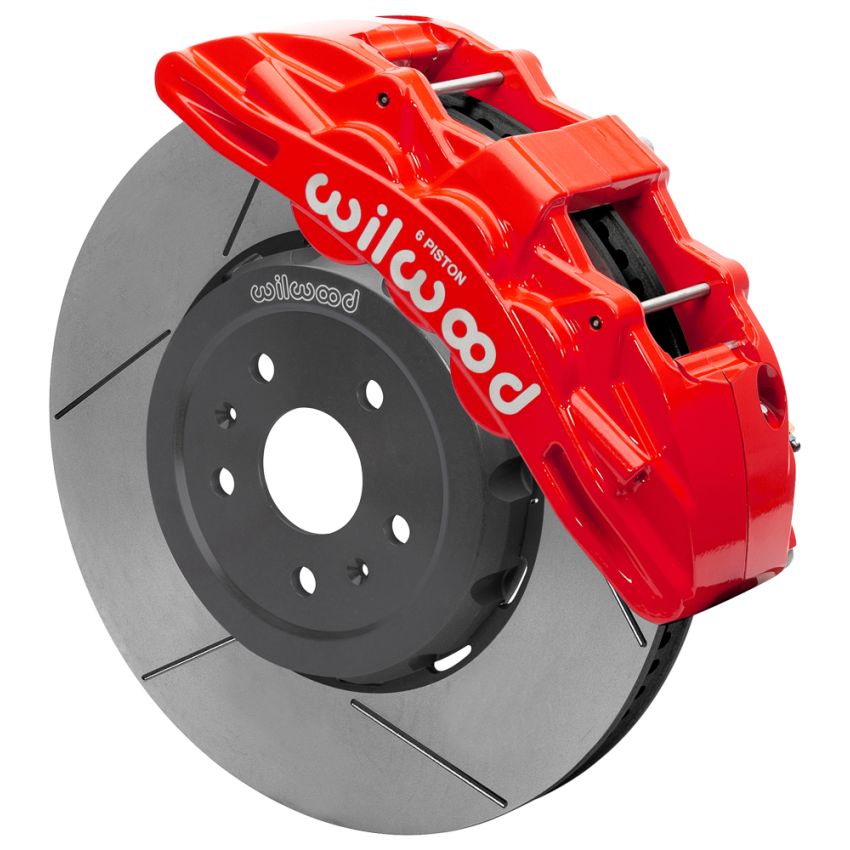 Wilwood 140-17004-R SX6R Big Brake Dynamic Front Brake Kit 15in Slotted Red 2020+ Chevy C8 Corvette