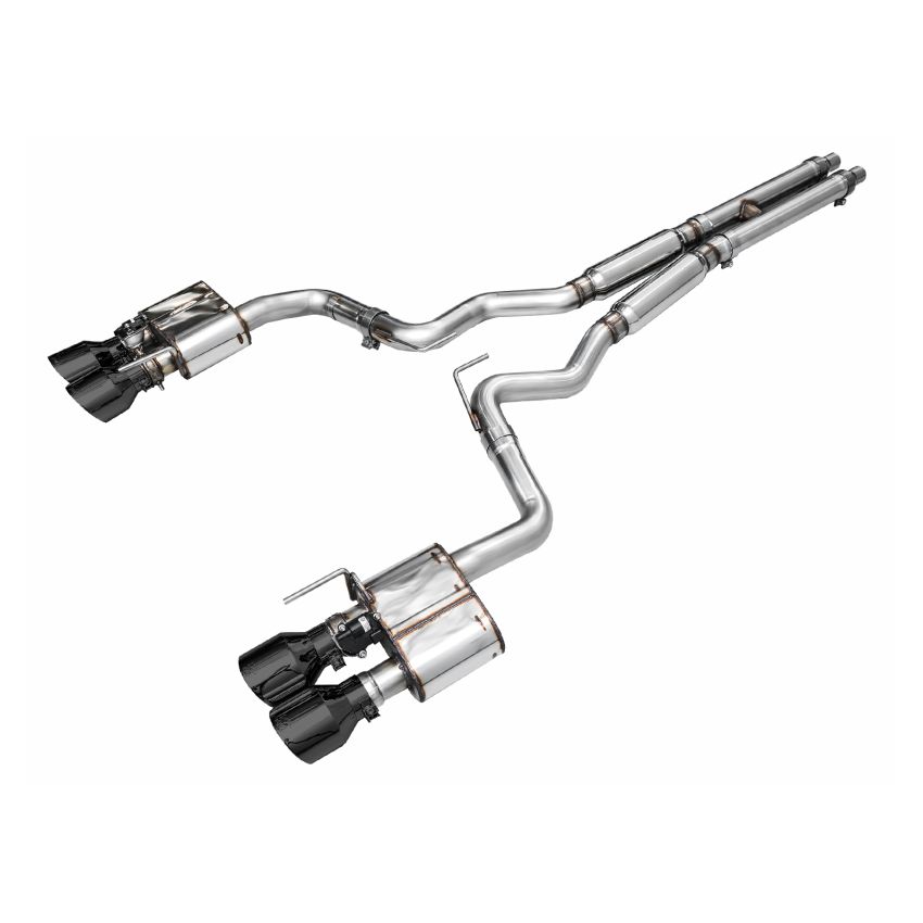 AWE Tuning 3025-43375 AWE 2024 Ford Mustang Dark Horse S650 RWD SwitchPath Catback Exhaust w/ Quad Diamond Black Tips