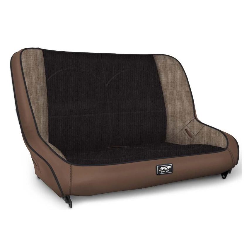 PRP Seats A3610-39-64 PRP Jeep TJ/LJ/JK Low Back Rear Bench - Tan / Black