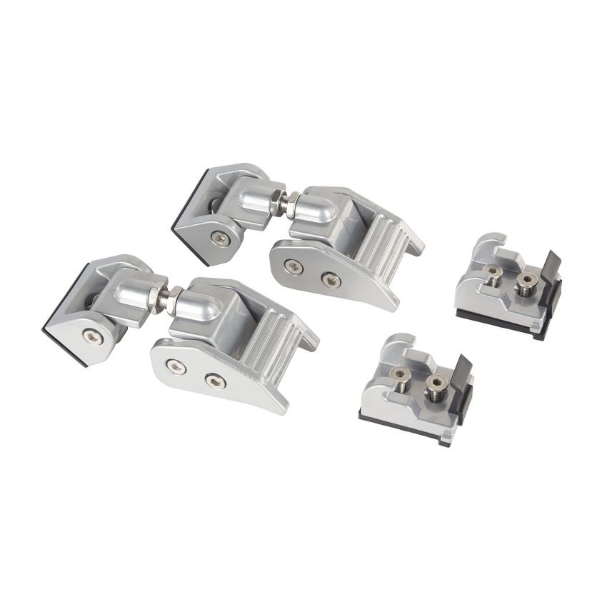 Rugged Ridge 07-18 Jeep Wrangler JK Silver Hood Catch Kit