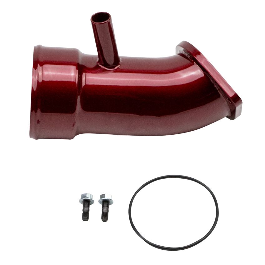 Wehrli 17-19 Chevrolet 6.6L L5P Duramax 3.5in Intake Horn w/PCV Port - WCFab Red