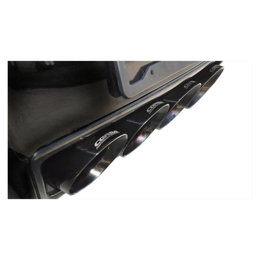 CORSA Performance 14768BLK Corsa 17-19 Chevy Corvette Z06 2.75in Axle Back Exhaust Black Dual Rear Exit Quad 4.5in Tip (Sport)