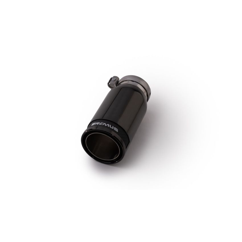 Remus 0006 83CBR Universal Sport Exhaust 84mm Blk Chrm Straight w/Carbon Insert & Adj Clamp Tail Pipe (Single)