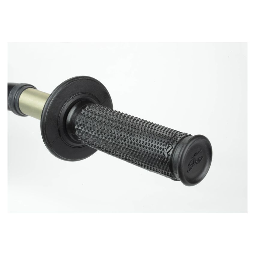 Renthal G198 Ultra-Tacky Dual Compound Grips Tapered 1/2 Waffle - Black