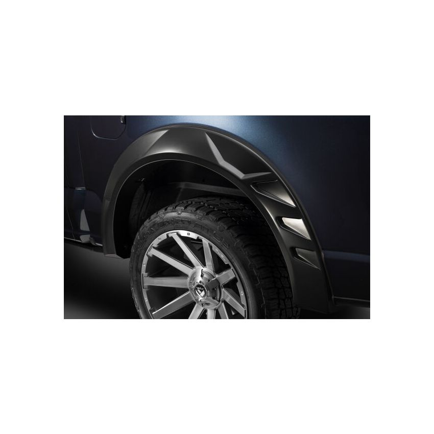 Husky Liners 2802957 15-17 Ford F-150 (67.1/78.9/97.6in. Bed) DRT Style Fender Flares (Smooth) 4pc - Blk