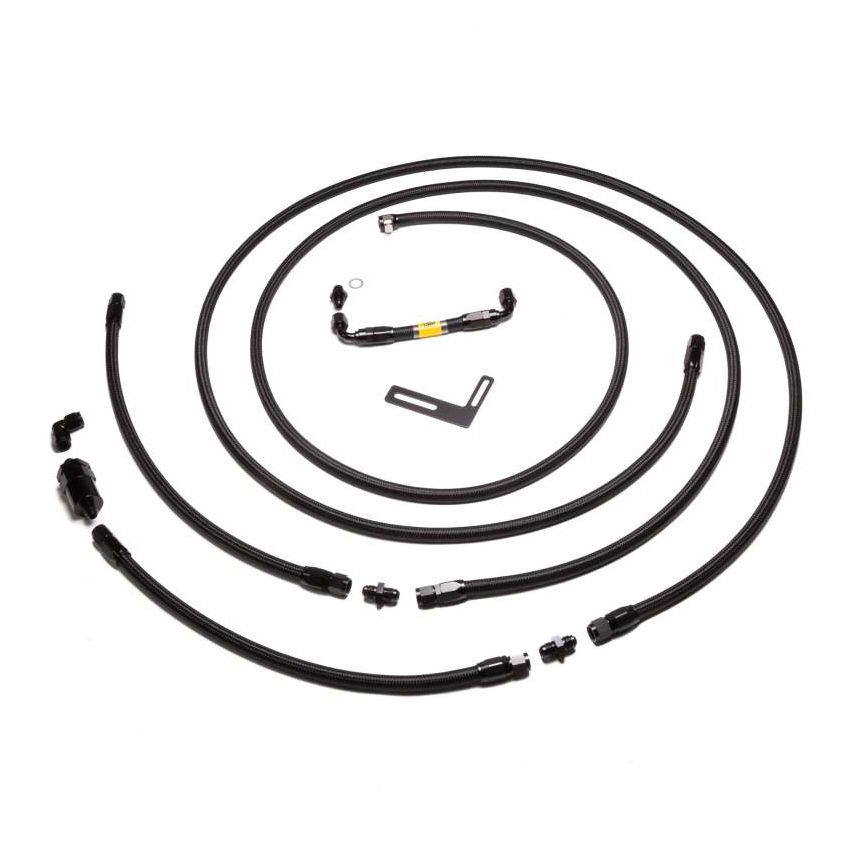 Chase Bays CB-AE86-BEAMSF 83-87 Toyota AE86 Corolla (w/Beams 3S-GE) Front to Rear AN Fuel Line Kit