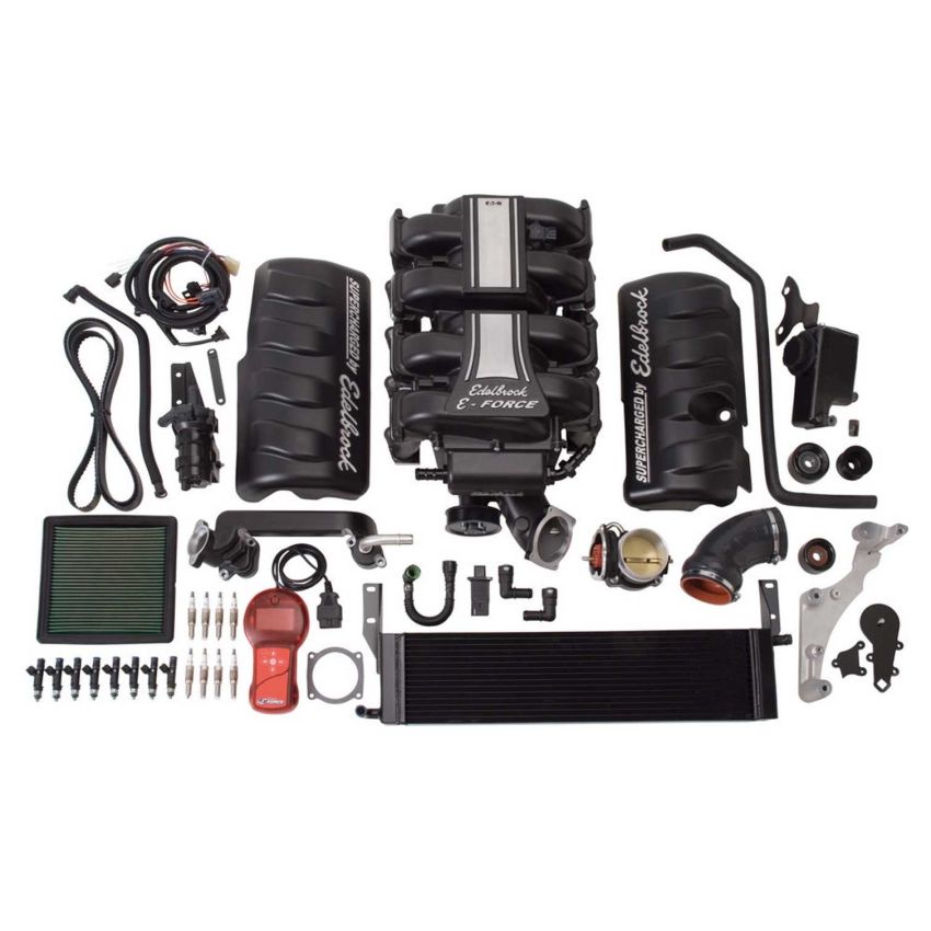 Edelbrock 1580 Supercharger Stage 1 - Street Kit 2005-2009 Ford Mustang 4 6L 3V w/ Tuner