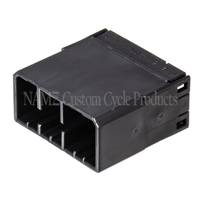 NAMZ NA-174933-2 AMP Multilock 12-Position Male Wire Cap Housing (HD 73112-96BK)