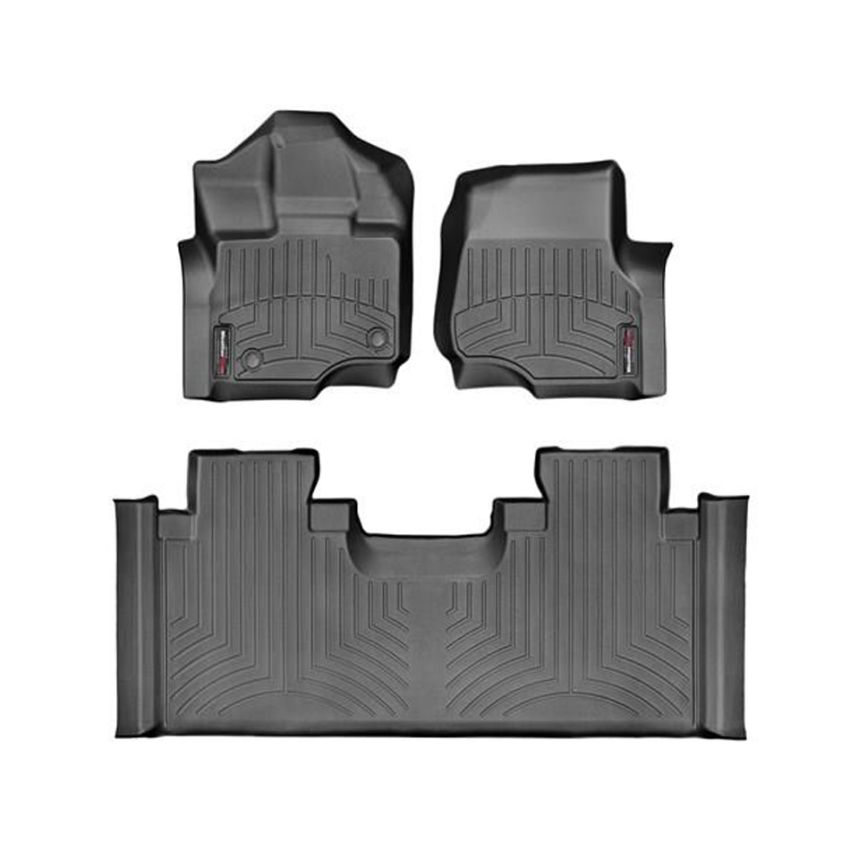 WEATHERTECH WEA44697-1-3 Black Front and Rear Flo orliners 15-  Ford F-150