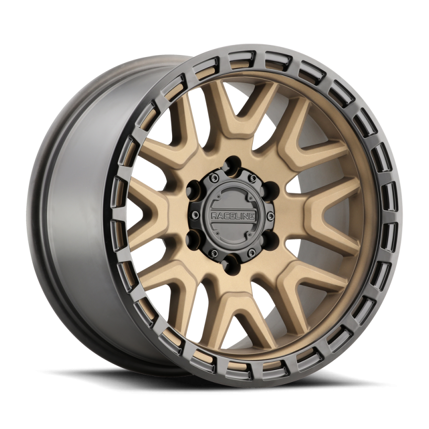 Raceline 953BZ Krank 16x8in / 5x139.7 BP / 0mm Offset / 106.5mm Bore - Bronze Wheel