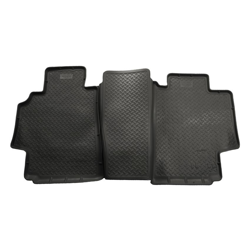 Husky Liners 98-01 Dodge Ram 1500/2500/3500 Quad Cab Classic Style 2nd Row Black Floor Liners