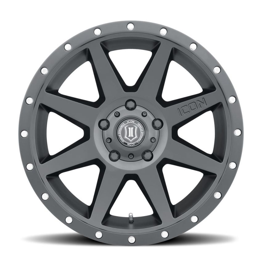 ICON Rebound 20x9 6x5.5 0mm Offset 5in BS Satin Black Wheel