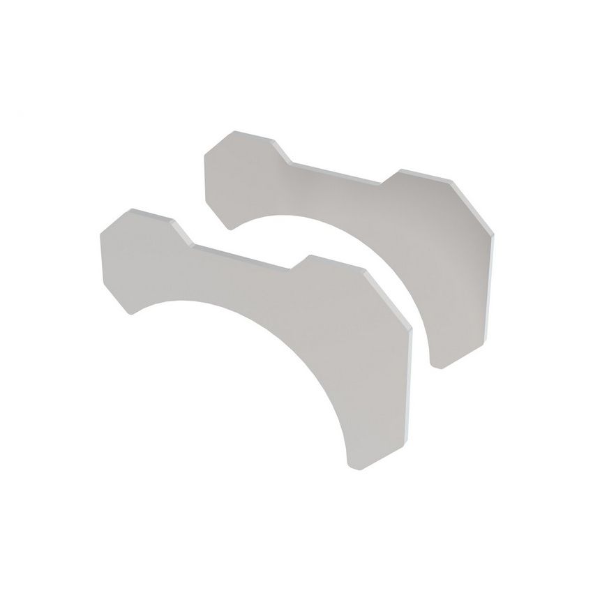 Borla 60579 Accessory - Stainless Steel Tube Bracket Kit, 2.5