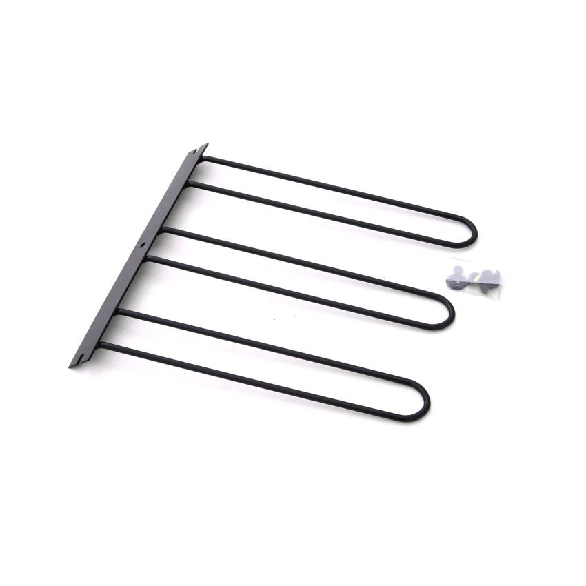 Lund Universal Cargo Bike Attachment 20x60 Non-Folding Steel Carrier - Black