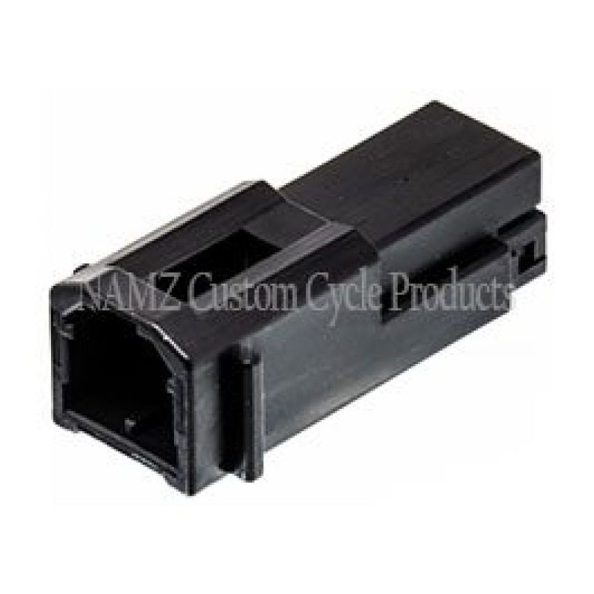 NAMZ NA-174460-2 AMP Multilock 2-Position Male Wire Cap Housing (HD 73102-96BK)