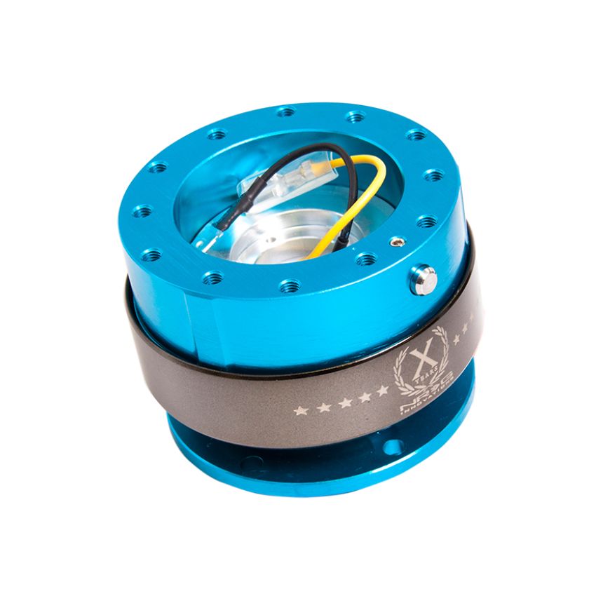 NRG Quick Release Gen 2.0 - New Blue Body / Titanium Chrome Ring