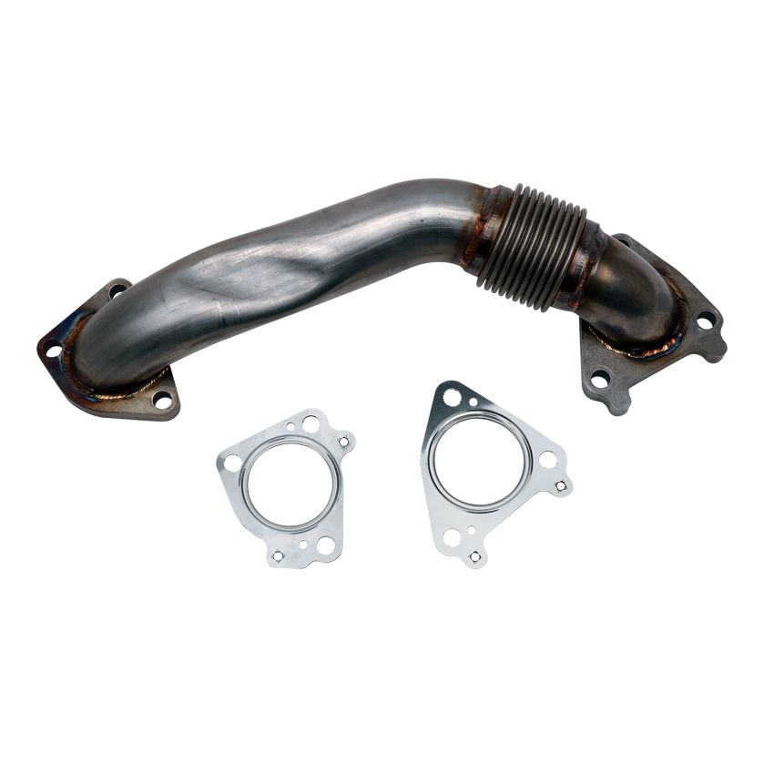 Wehrli 01-16 Chevrolet 6.6L Duramax 2in Stainless Passenger Side Up Pipe w/Gaskets (Single Turbo)