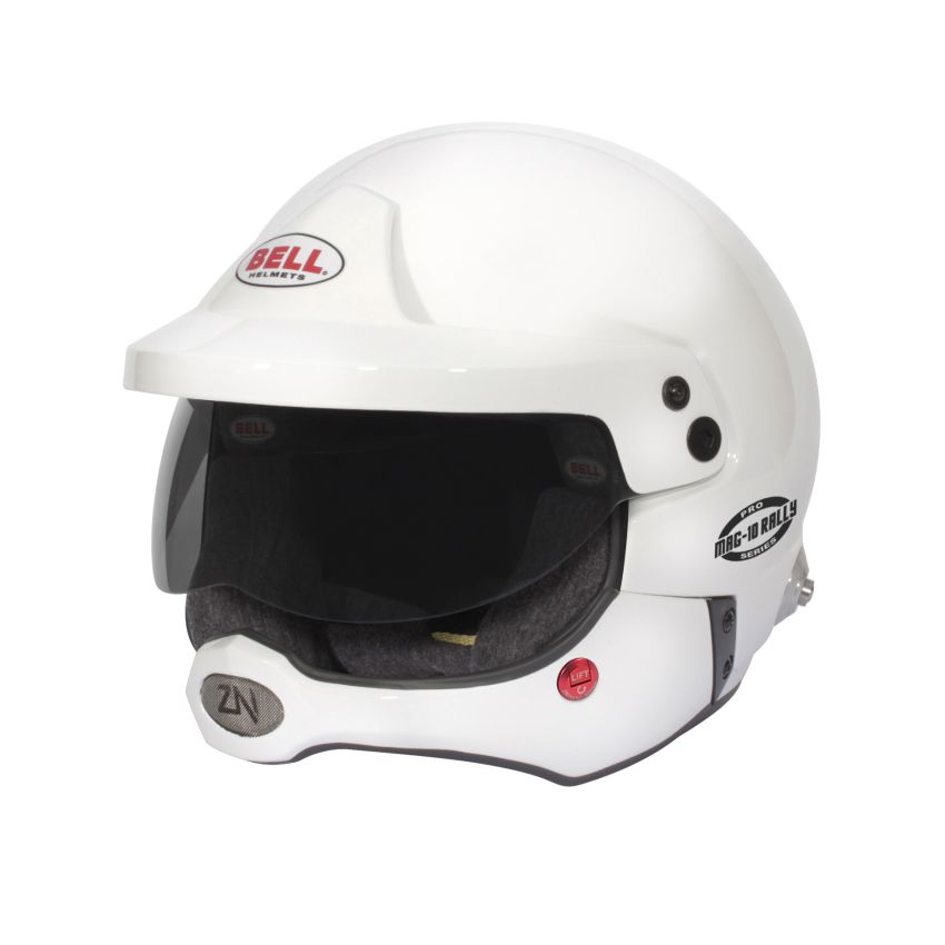 Bell Mag-10 Rally Pro (HANS) 61 (7 5/8) FIA8859/SA2020 - Size 61 (White)