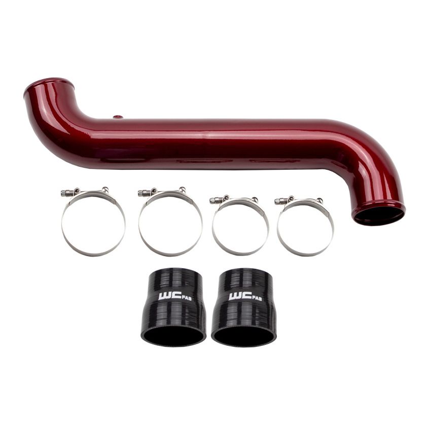 Wehrli WCF100682-GB 11-16 Duramax LML Passenger Side 3.5 in. Intercooler Pipe - Gloss Black