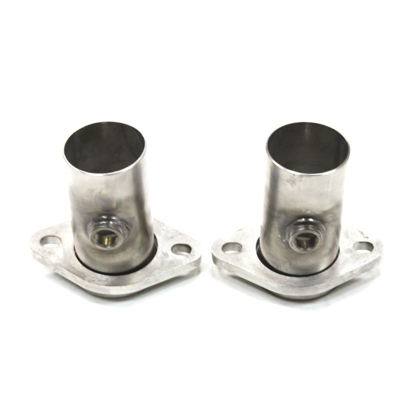 JBA 2.5in 304 Series Stainless Steel 2 Bolt Starter Tubes w/O2 sensor bungs