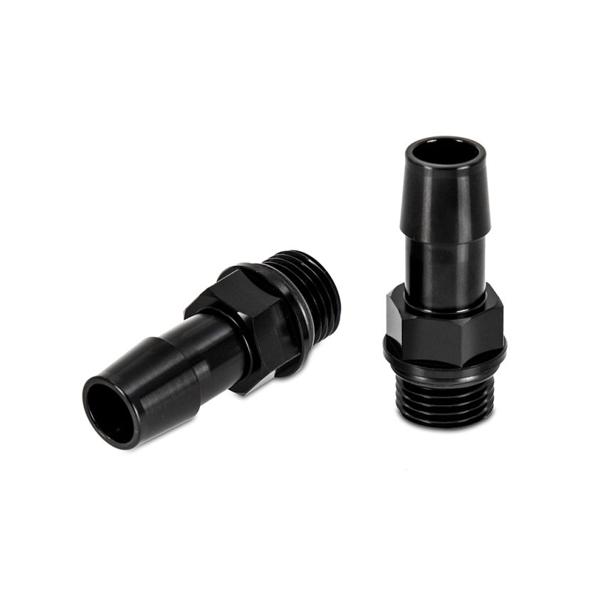 Mishimoto 16X1.5 TO 1/2in. Hose Barb Aluminum Fittings (Pack of 2)