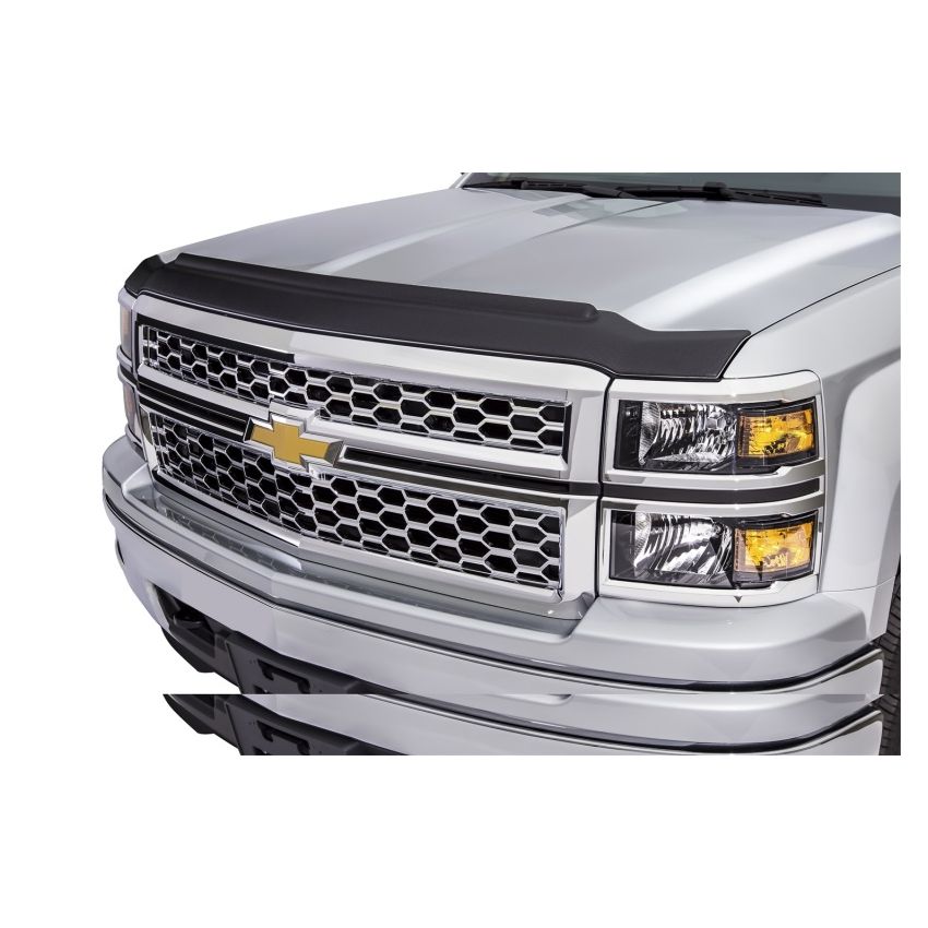 AVS 07-14 Chevy Tahoe Aeroskin II Textured Low Profile Hood Shield - Black