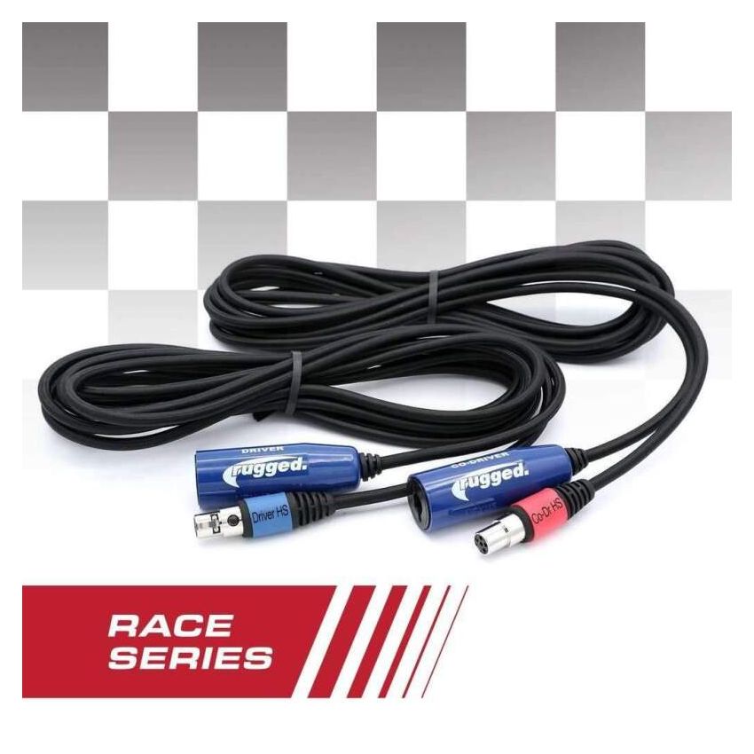 Rugged Radios CS-OFF-RACE-KIT OFFROAD 12 RACE SERIES Straight Cable to Intercom Driver and Co-Driver