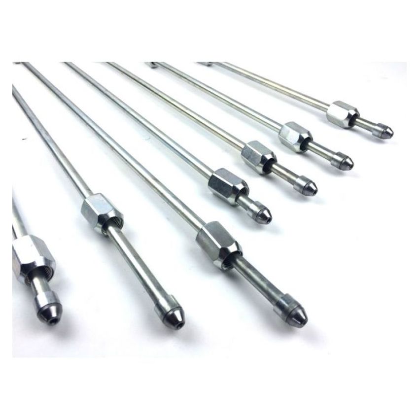 Fleece Performance 18in High Pressure Fuel Line (8mm x 3.5mm Line, M14x1.5 Nuts)