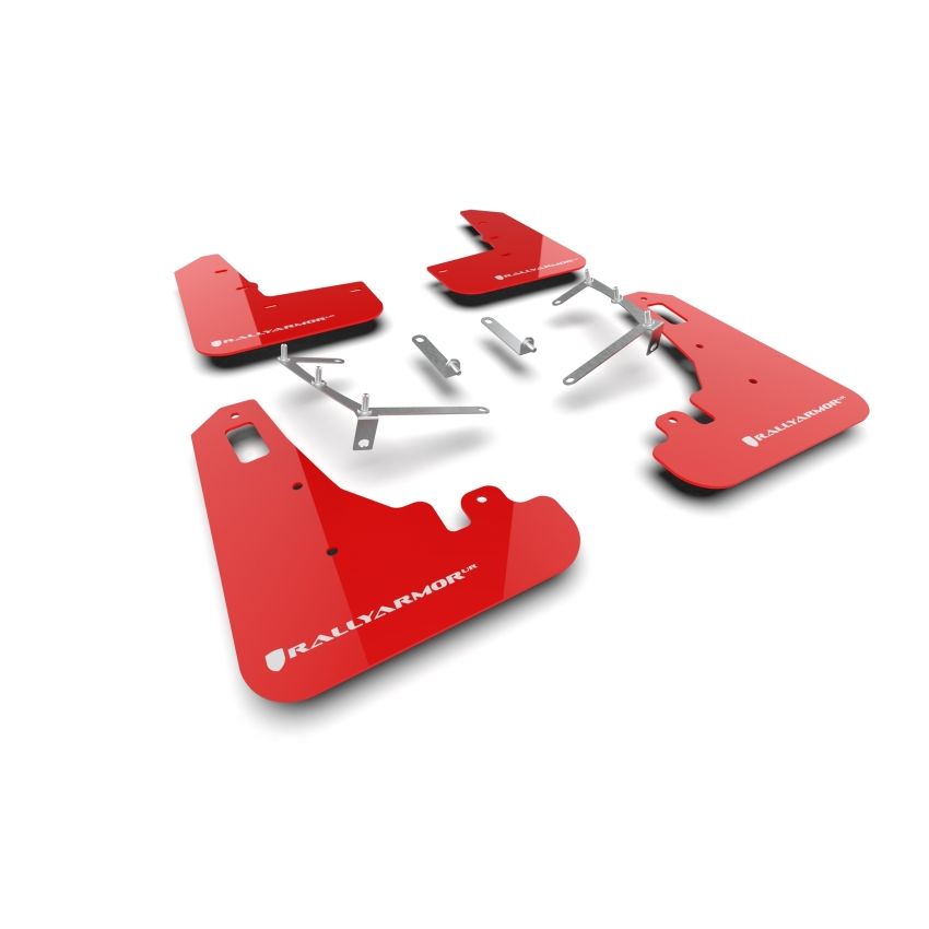 Rally Armor MF99-UR-RD-WH Red Mud Flap/White Logo