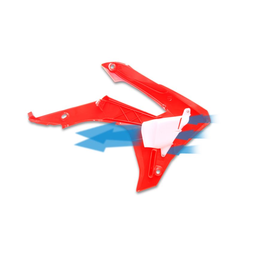 Cycra 1CYC-1887-33 14-17 Honda CRF250R Powerflow Radiator Shrouds - Red