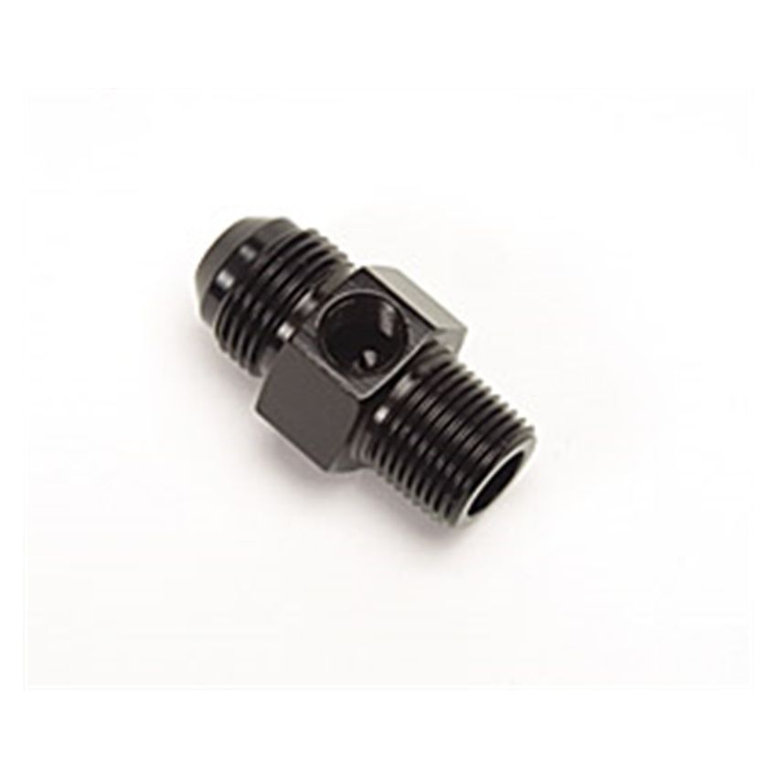 Russell Performance -6 AN Flare to 3/8in Pipe Pressure Adapter (Black)