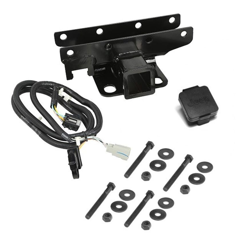 Receiver Hitch Kit Jeep Logo 07-18 Jeep Wrangler