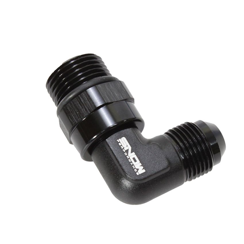 Snow Performance SNF-60189 -10 ORB to -8 AN 90 Degree Swivel Fitting (Black)