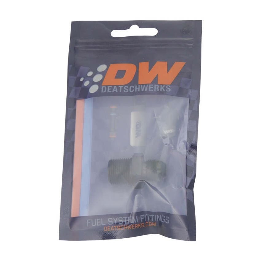 DeatschWerks 6AN Male Flare to 3/8in Male NPT Adapter - Anodized Matte Black