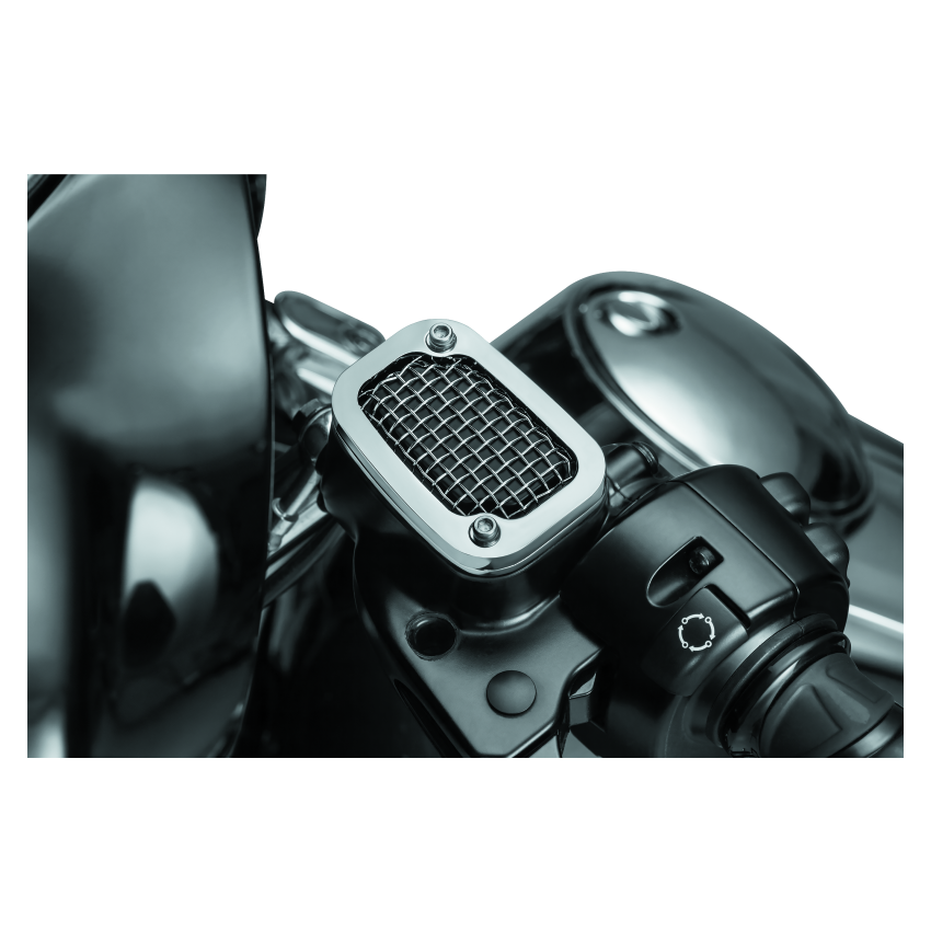 Kuryakyn 6532 Mesh Master Cylinder Cover Clutch Chrome