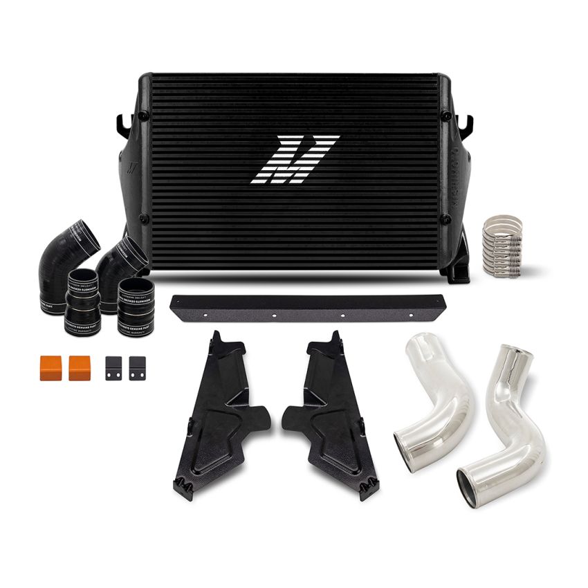 Mishimoto MMINT-RAM-19KBKP 2019+ Ram 6.7L Cummins Intercooler Kit BK Cooler P Pipes