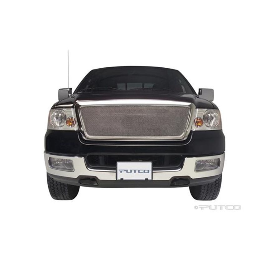 Putco 99142 04-08 Ford F-150 LD Honeycomb (Excl Heritage)(Covering Logo) - Bolt on Liquid Mesh Grilles