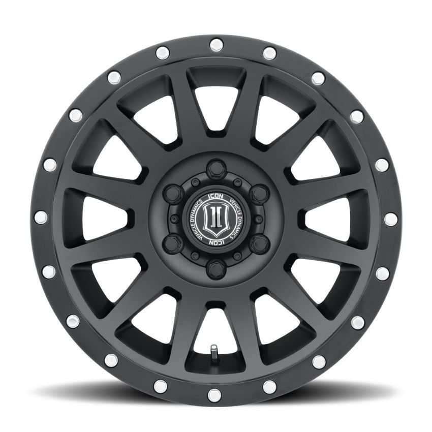 ICON 2017856350SB Compression 17x8.5 6x135 6mm Offset 5in BS 87.1mm Bore Satin Black Wheel