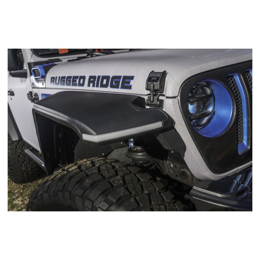 Rugged Ridge Max Terrain Fender Flare Set F & R 18-20 Jeep Wrangler JL