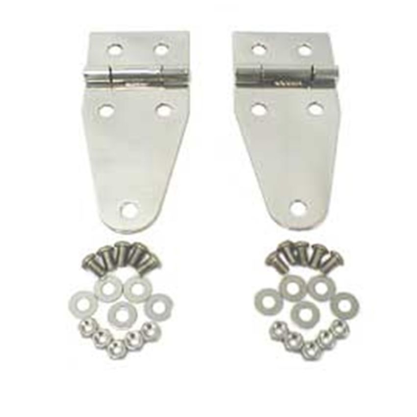 Rugged Ridge 76-95 Jeep CJ / Jeep Wrangler Stainless Steel Hood Hinges