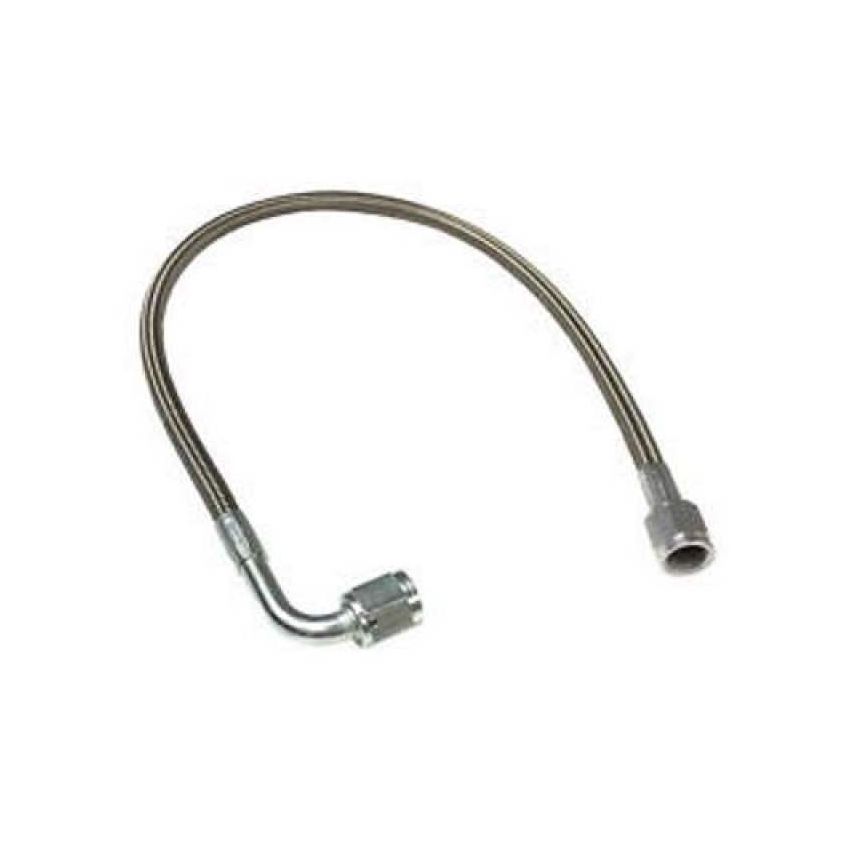 Fragola -4AN PFTE Hose Assembly Straight x 90 Degree 10in