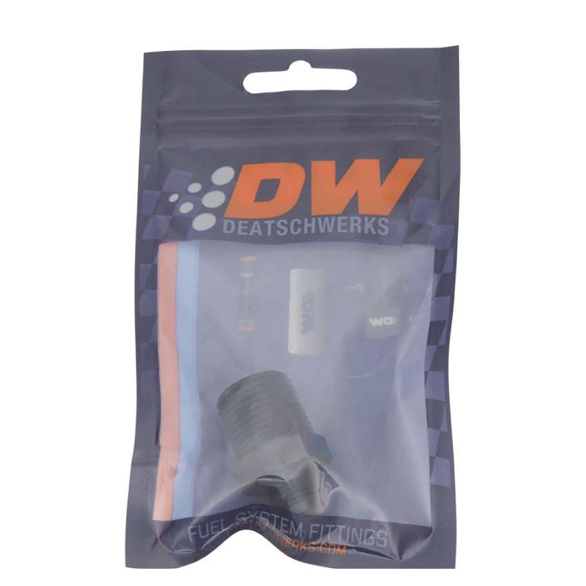 DeatschWerks 6AN Male Flare to 1/2in Male NPT Adapter - Anodized Matte Black